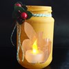 Leaf Jam Jar Lantern